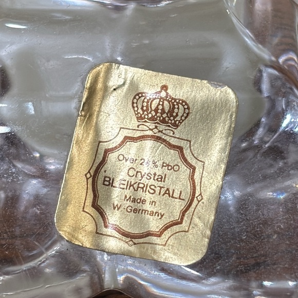 Vintage Bleikristall 24% Crystal 7.5" Candlestick Holder MADE IN GERMANY - Picture 5 of 14
